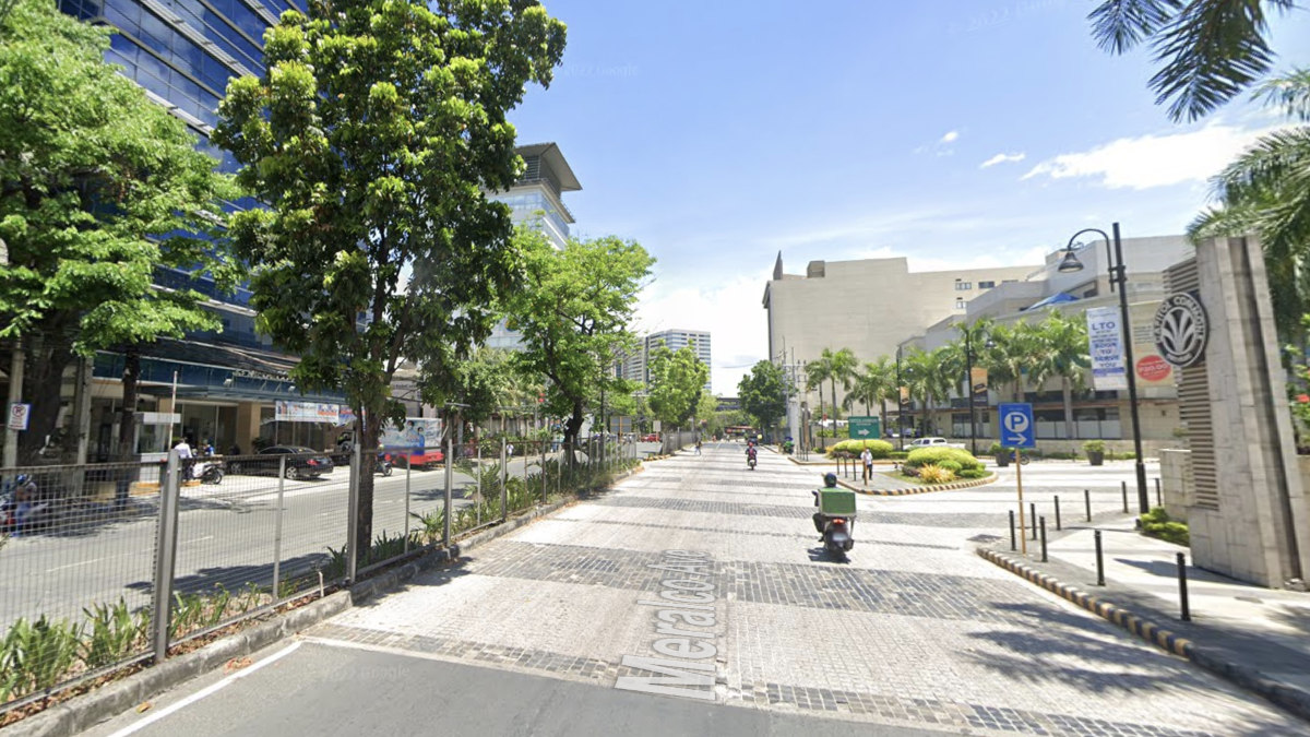 Screenshot of Meralco Avenue from Google Maps Street View