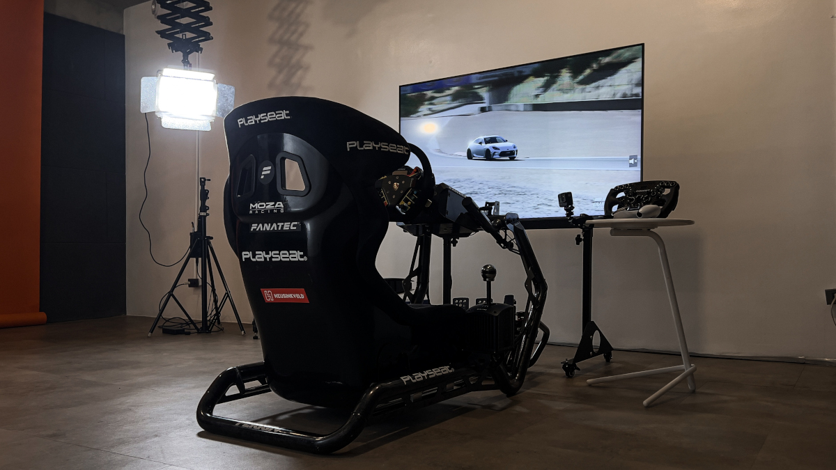 Image of an Apex Racing sim rig