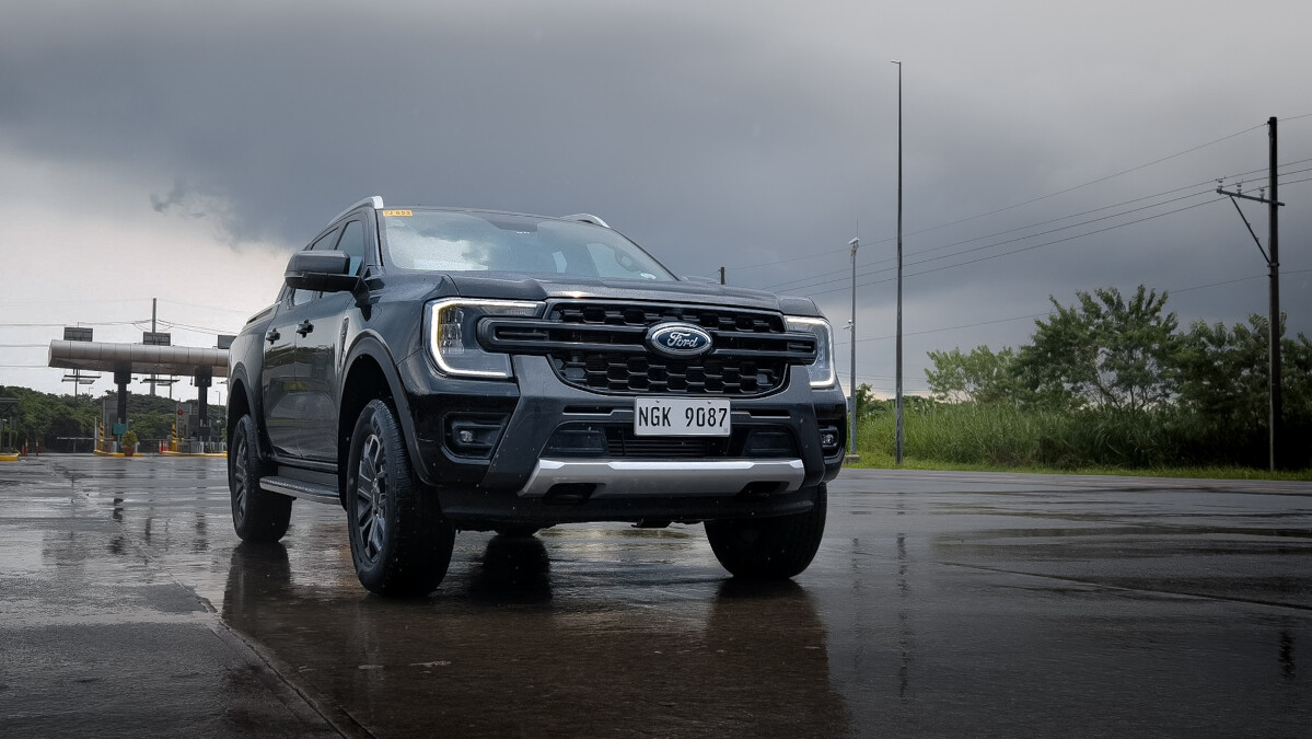 Front quarter view of the 2023 Ford Ranger Wildtrak 4x2