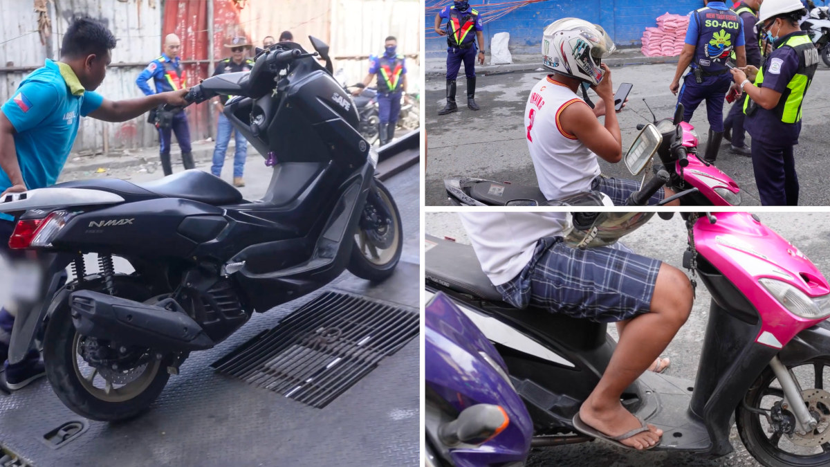 riders apprehended by the MMDA