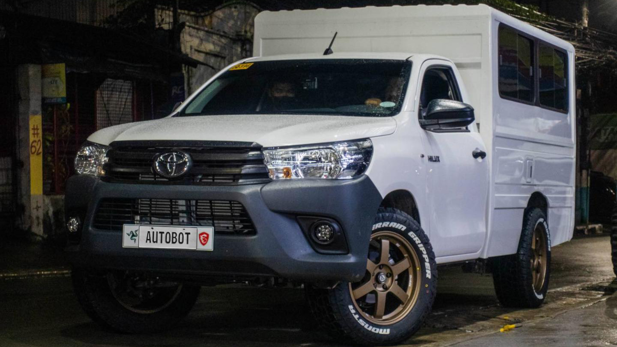 Image of a modified Toyota Hilux