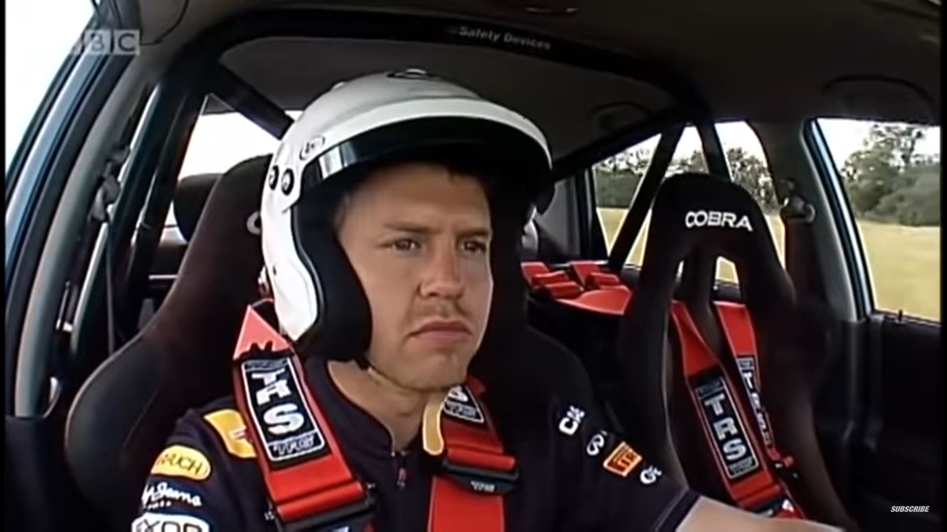 Sebastian Vettel racing