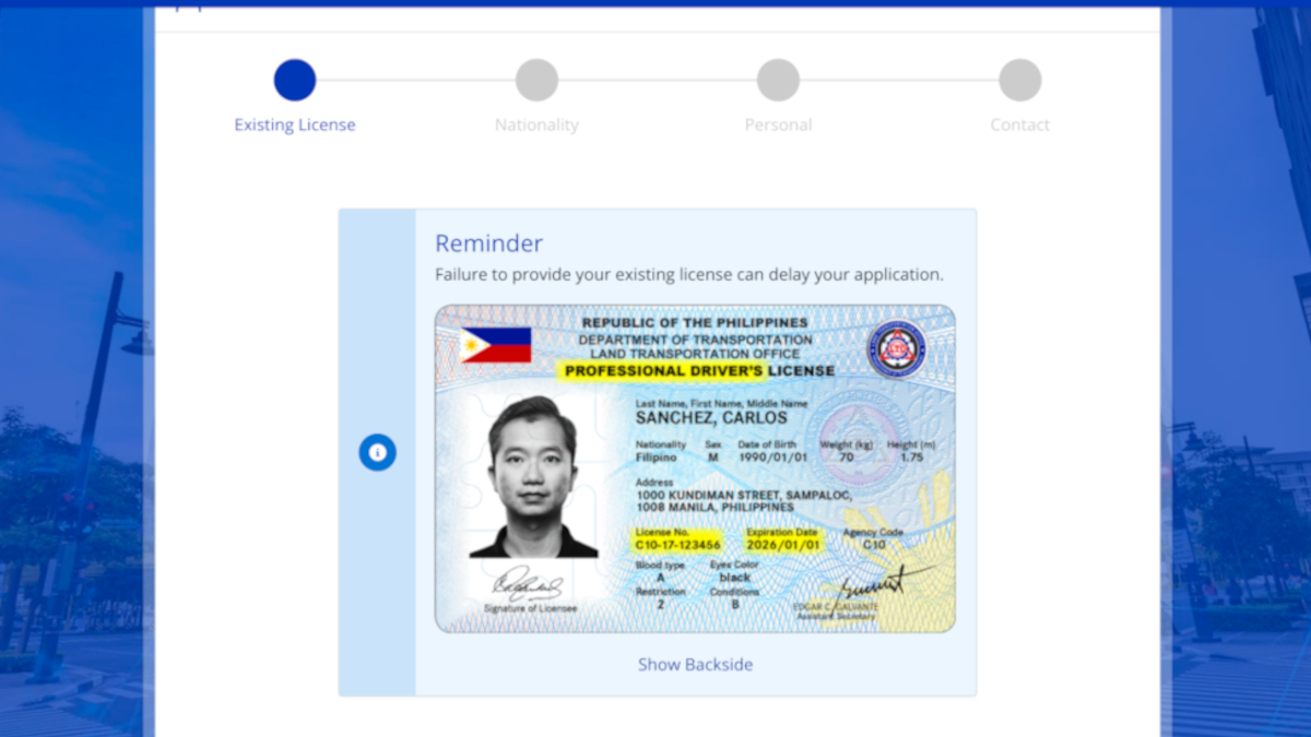 Renewal of Driver's license in the Philippines