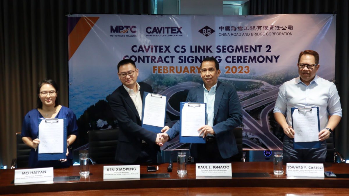 Cavitex-C5 Link Segment 2 contract signing