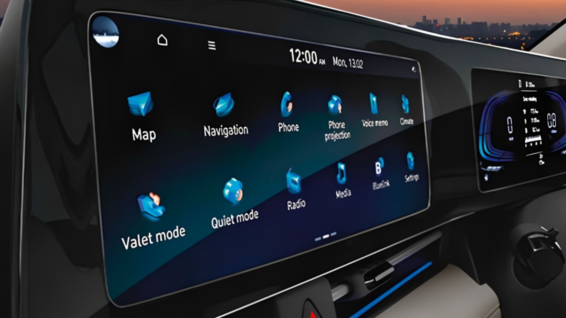 More teasers of the next-gen Hyundai Accent touchscreen