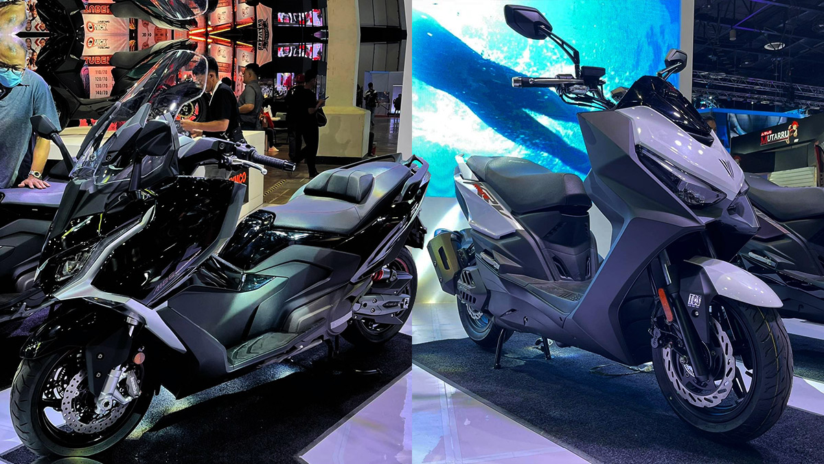 Kymco KRV Moto 180 and AK 550 Premium at the 2023 Inside Racing Bike Festival