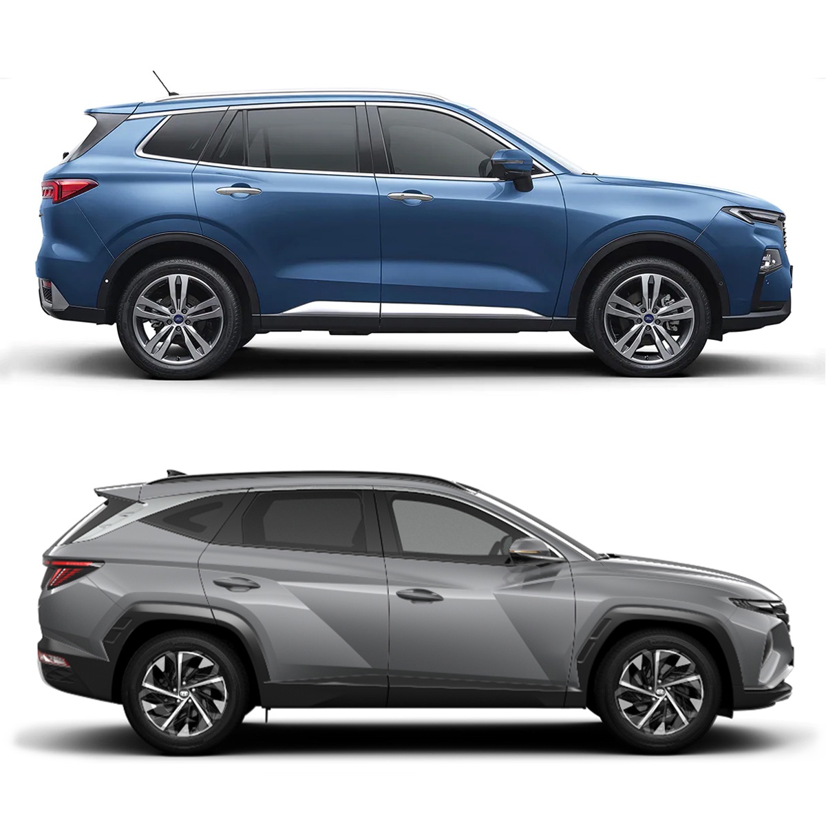 Ford Territory 2023, Hyundai Tucson: Size Comparo, Specs