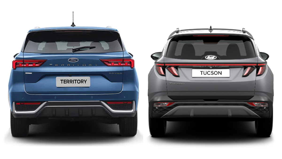 Ford Territory 2023, Hyundai Tucson Size Comparo, Specs