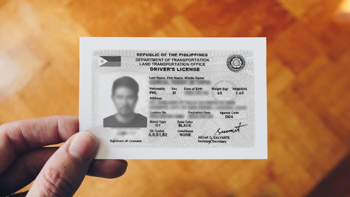 temporary LTO driver’s license