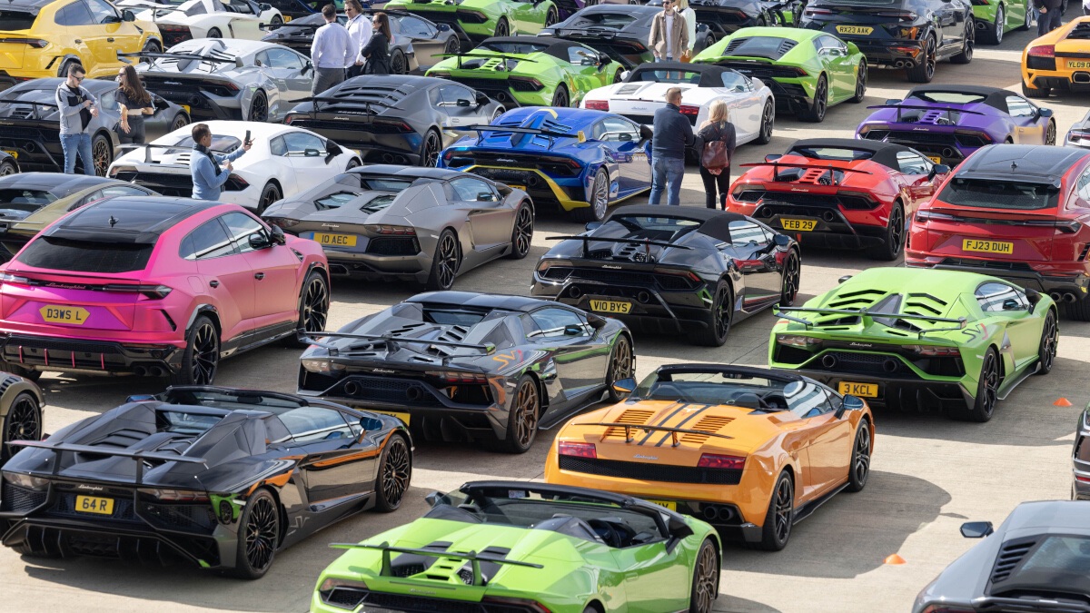 Image of Lamborghini’s 60th anniversary celebration at Silverstone Circuit