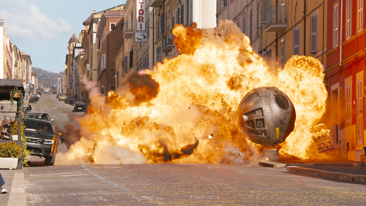 Explosion scene from ‘Fast X’