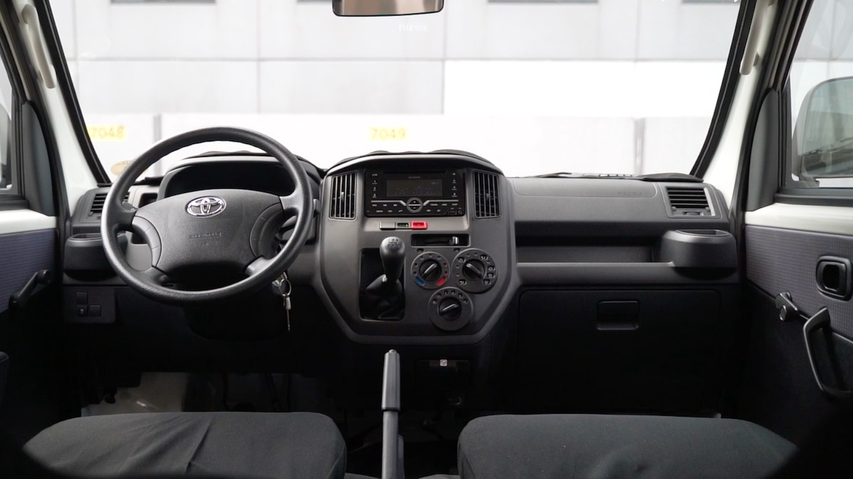 Cockpit of the Toyota Lite Ace Panel Van