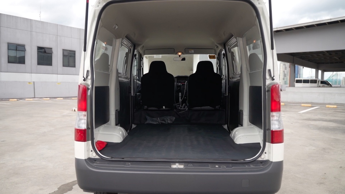 Cargo area of the Toyota Lite Ace Panel Van