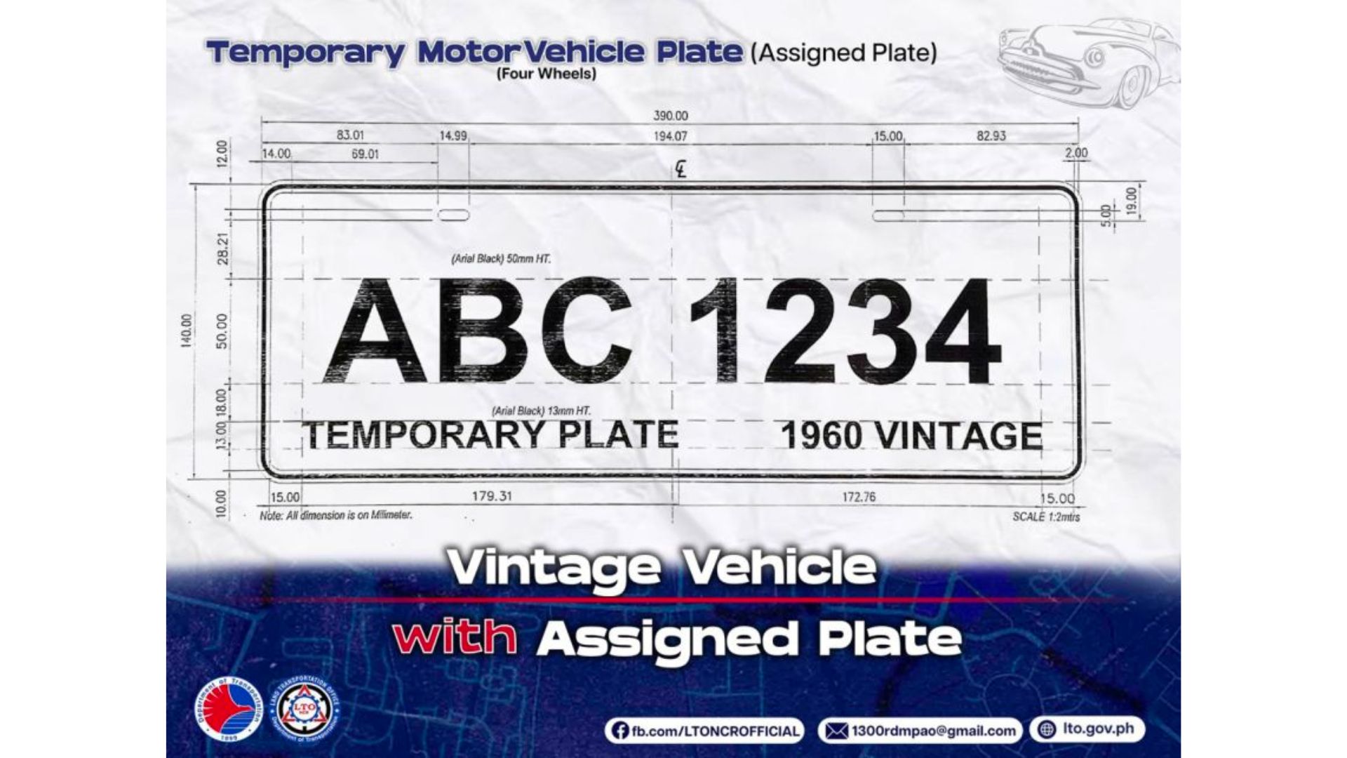 LTO Releases New Regs For Temporary And Improvised Plates