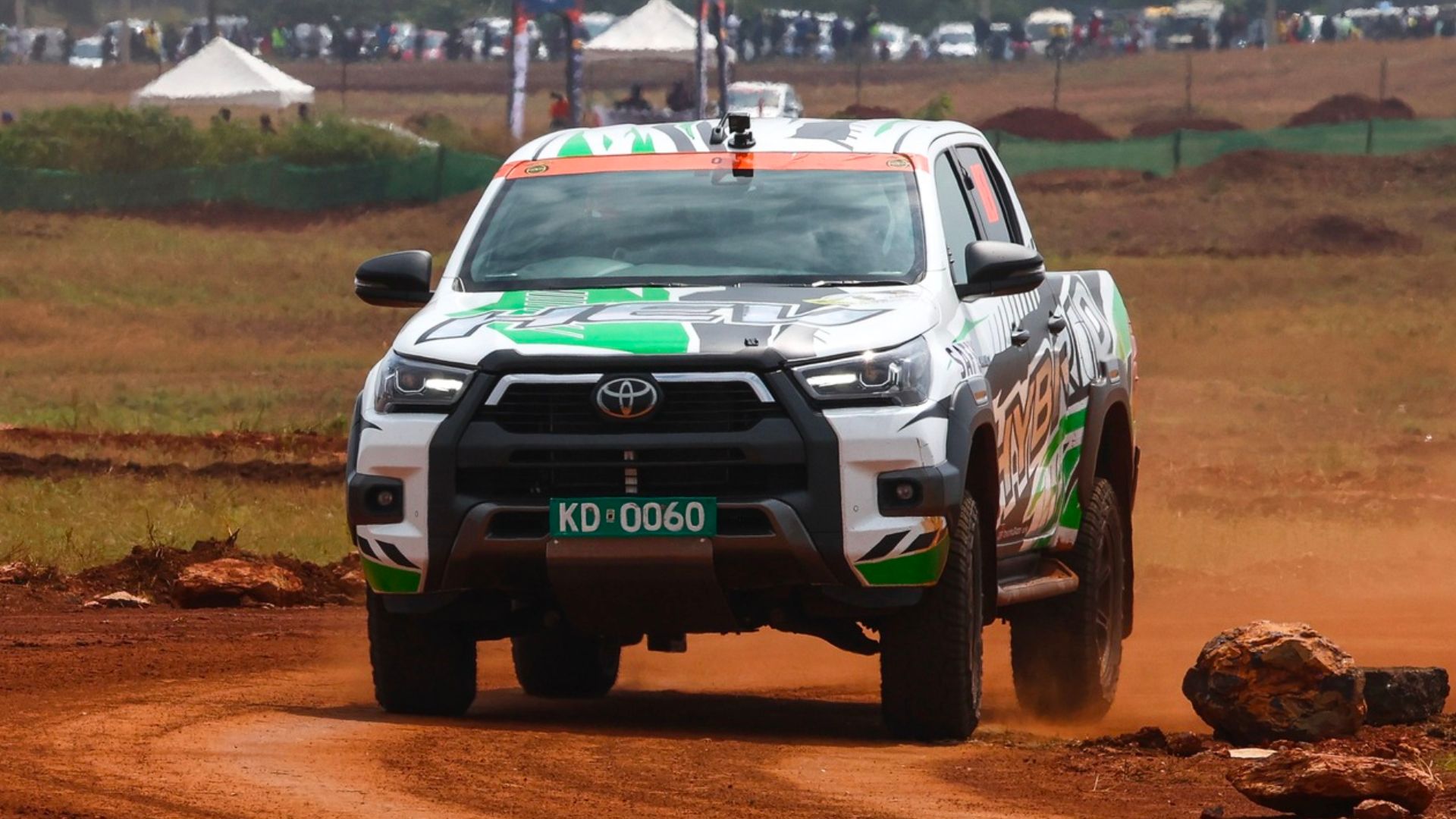 Toyota Hilux MHEV at the Safari Rally 2023
