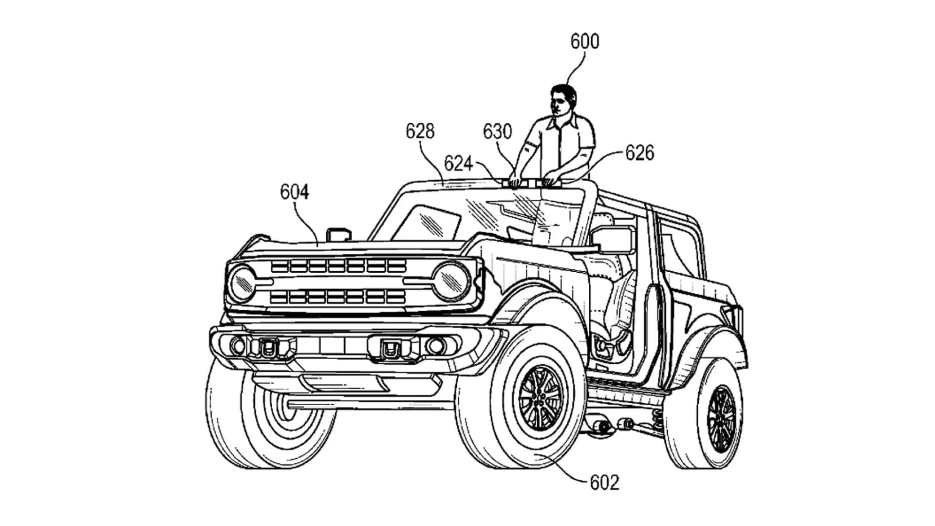 Ford patents standing while driving tech