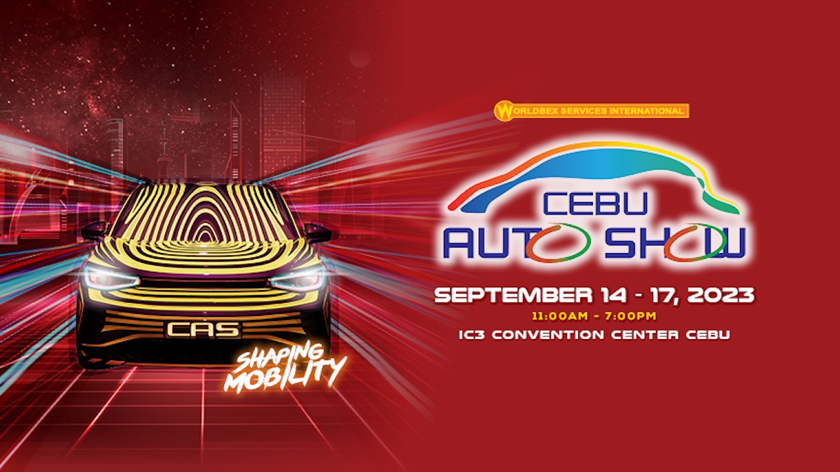 Promotional material for the Cebu Auto Show 2023