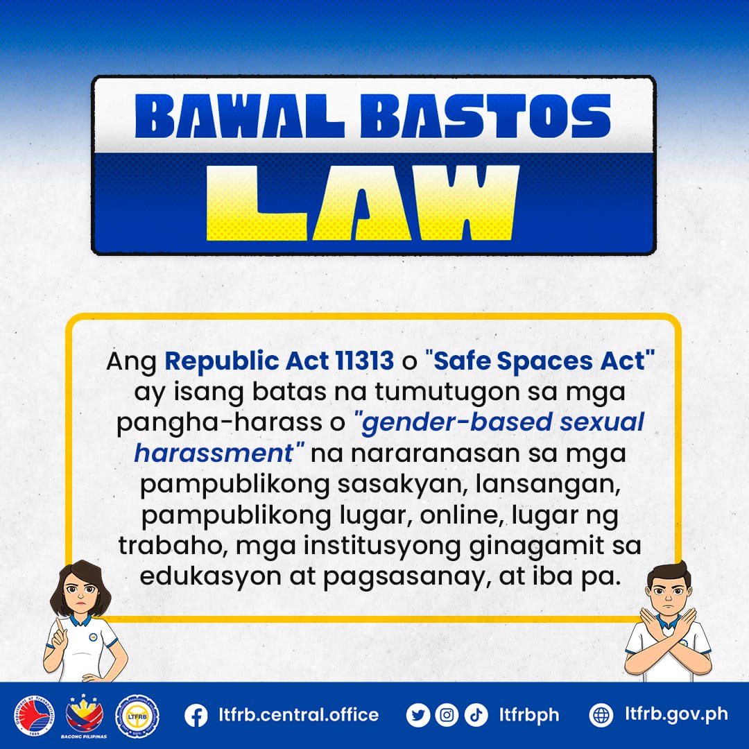 Bawal Bastos Law implementation in public transport