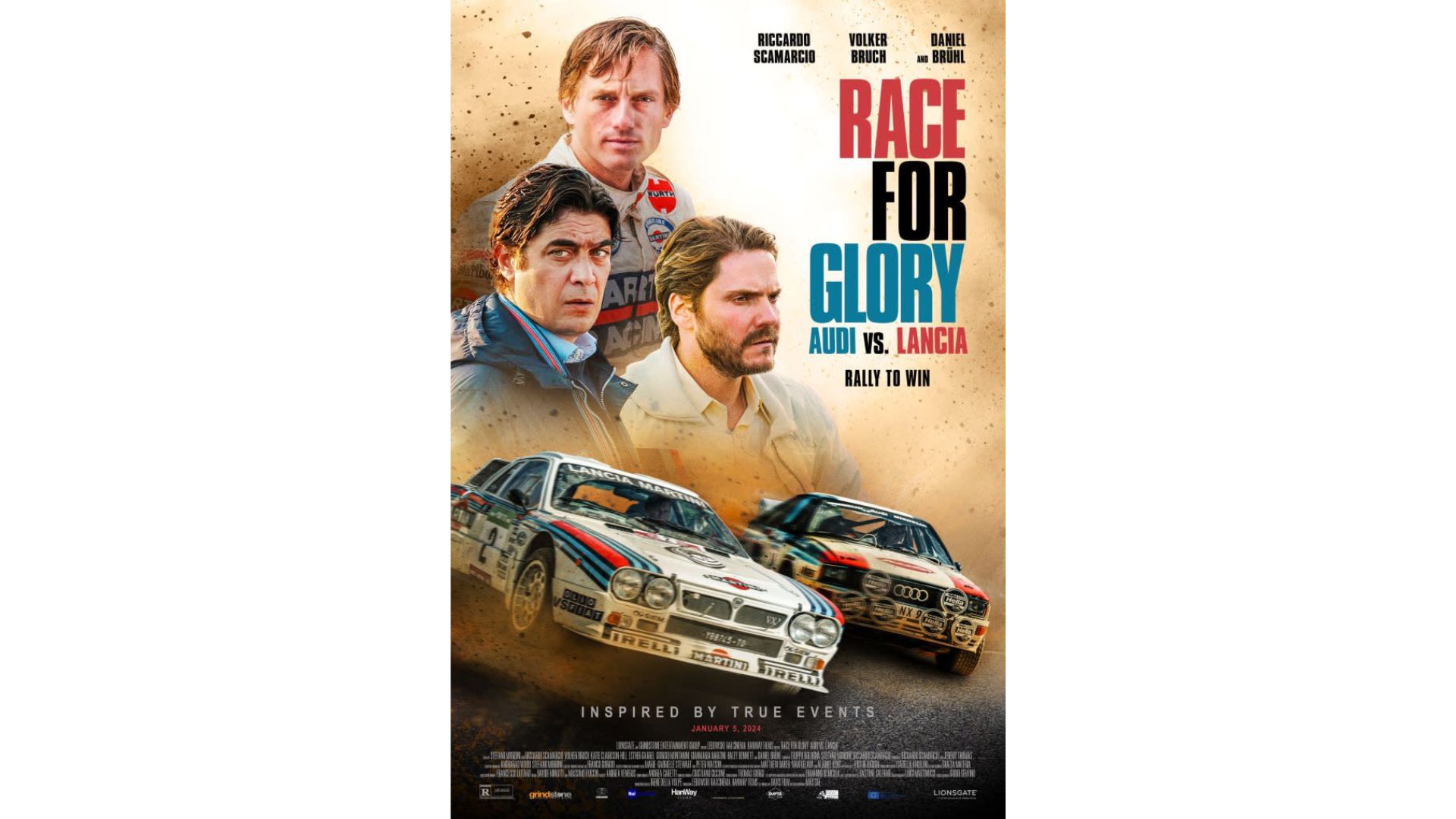 The Audi vs. Lancia WRC rivalry is coming to theaters soon