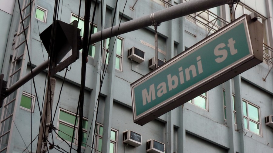 Mabini Street sign in Metro Manila, Philippines