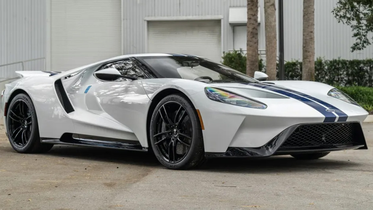 A 2021 Ford GT with just 37km on the odo is up for auction