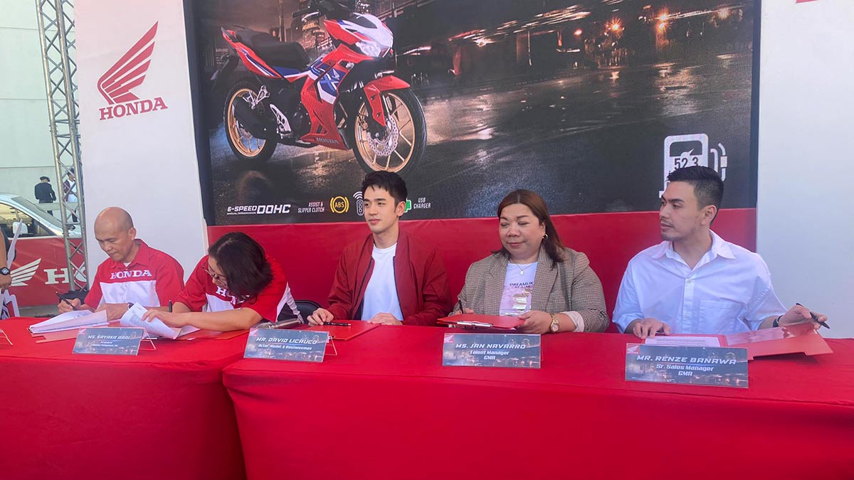 Honda Winner X ambassador david licauco