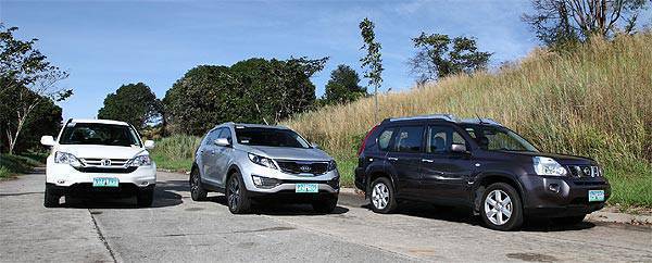 Killer crossover Honda CRV vs Kia Sportage vs Nissan XTrail