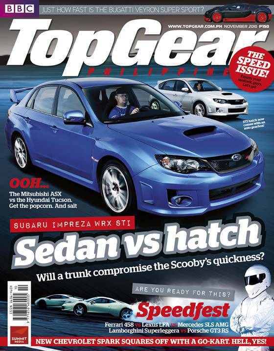 Top Gear Philippines November 2010 cover