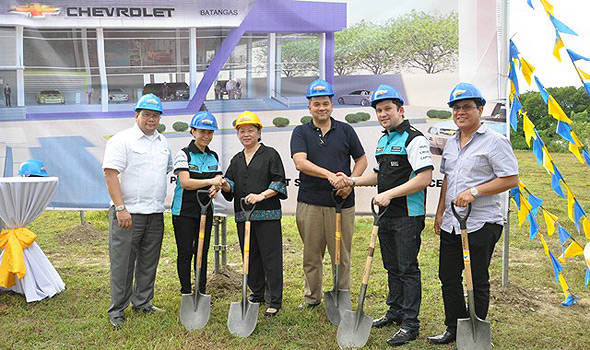 Chevrolet breaks ground for new Batangas dealership