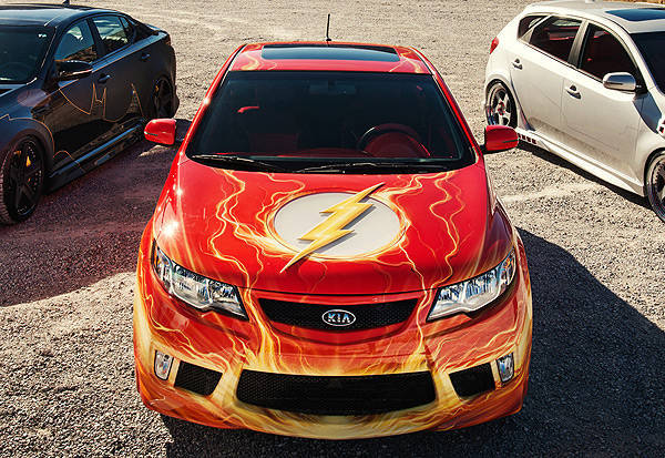 sema 2012 kia reveals four more superhero inspired cars