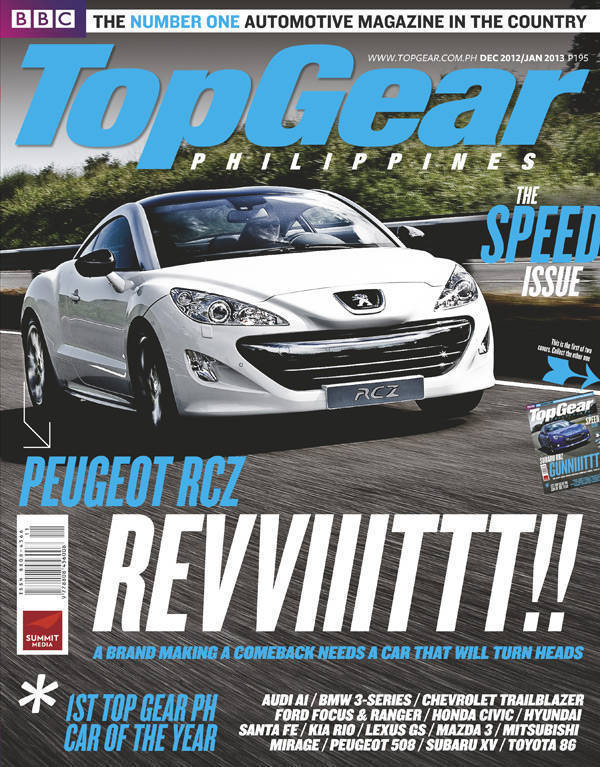 Top Gear Philippines' December 2012/January 2013 issue