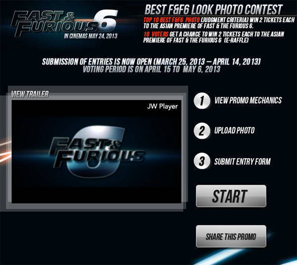 Share a photo of your modified ride to win Fast and Furious 6 movie tickets