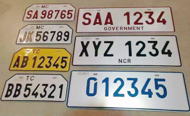 New LTO license plates