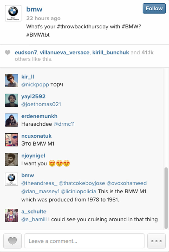BMW on Instagram