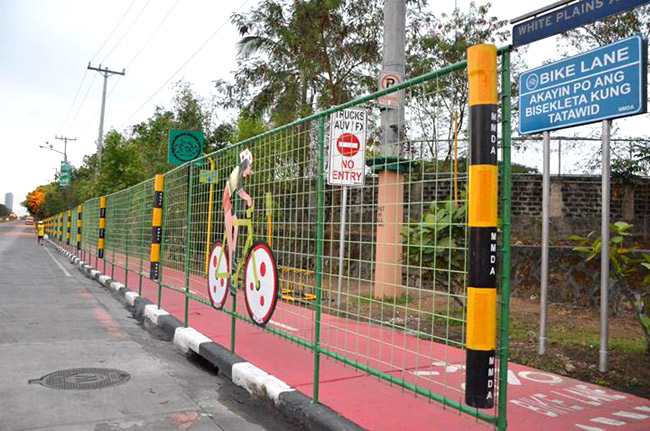 MMDA introduces new bicycle lanes in Quezon City