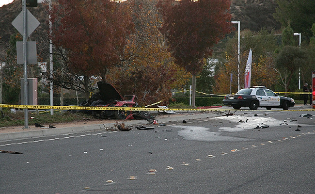 paul walkers car crash