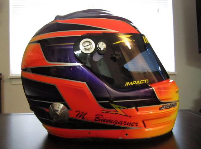 Michele Bumgarner's helmet color design evolution