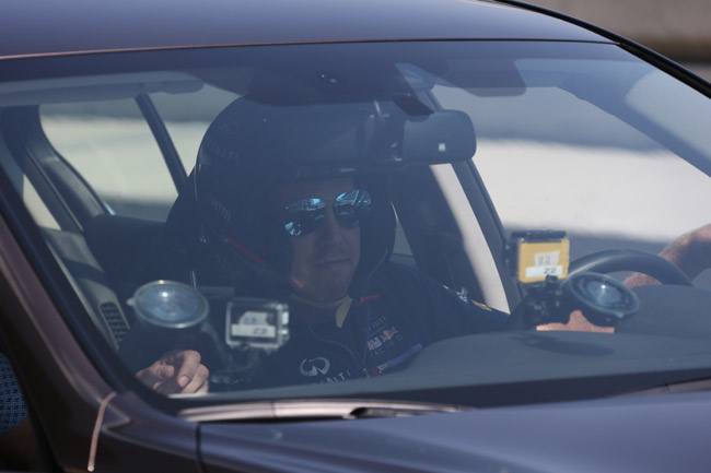 Sebastian Vettel laps the Sochi Autodrom