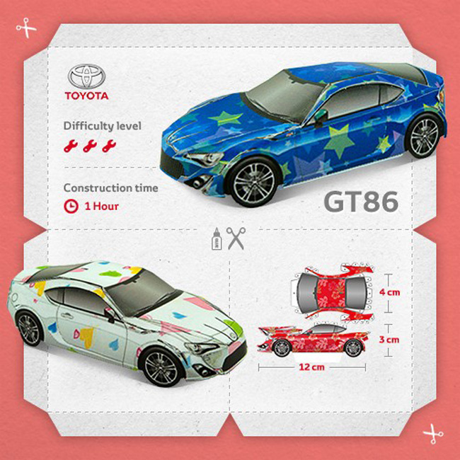 TopGear.com.ph Philippine Car News - Toyota UK creates paper cutouts of its popular models