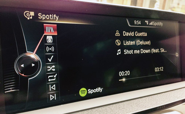 BMW cars now have Spotify.