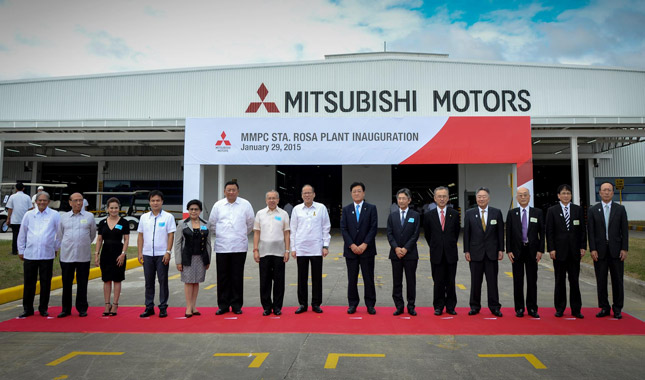 President Aquino at the inauguration of Mitsubishi Motors Philippines' Santa Rosa plant