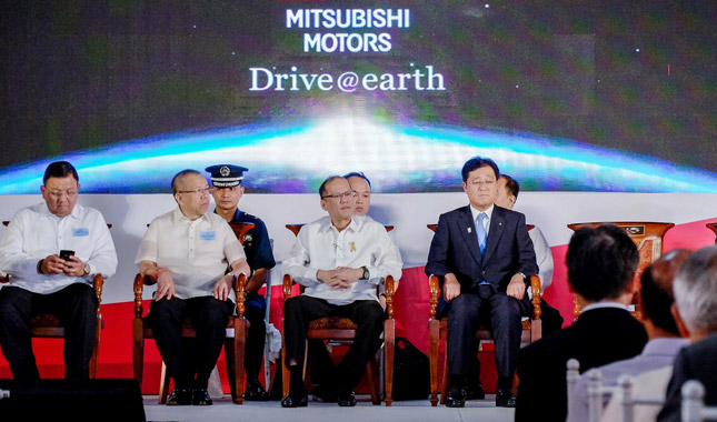 President Aquino at the inauguration of Mitsubishi Motors Philippines' Santa Rosa plant