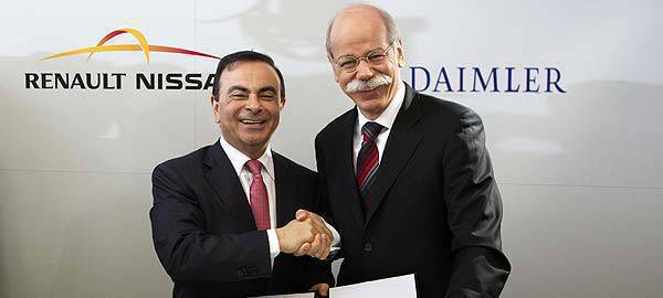 TopGear.com.ph Car News - Renault-Nissan and Daimler Alliance - Carlos Ghosn, chairman and chief executive of the Renault-Nissan Alliance and Dr. Dieter Zetsche, chairman of the Board of Management of Daimler AG and Head of Mercedes-Benz Cars.