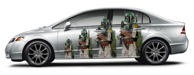 Boba fett 2024 car wrap