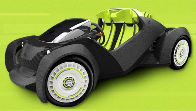 Strati 3D printed car