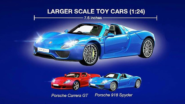 Petron Offers Porsche Carrera Gt And 918 Spyder Die-Cast Toy Cars