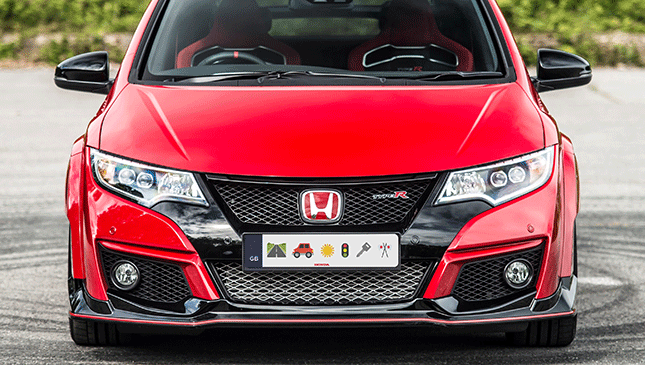 Honda Emoji plate