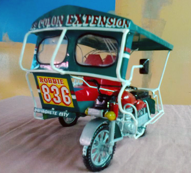 Tricycle scale models in Dumaguete