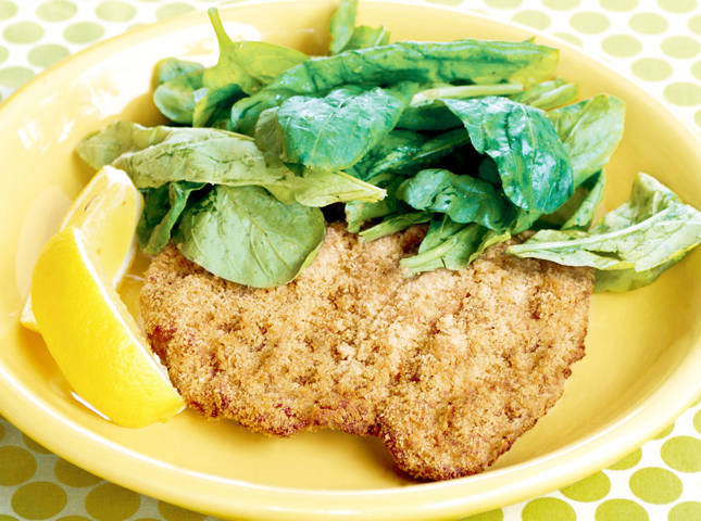 Chicken Milanese With Arugula Salad