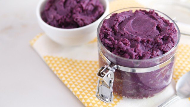 Ube halaya is easy to make but the key is really using the freshest, most brilliantly purple-hued ube you can find.
